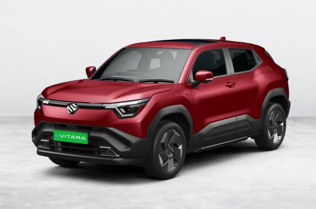 Maruti e Vitara Opulent Red colour Maruti e Vitara Opulent Red colour