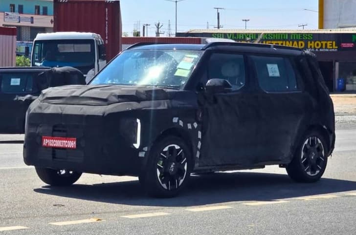 Kia Syros EV spied in India ahead of its 2026 launch