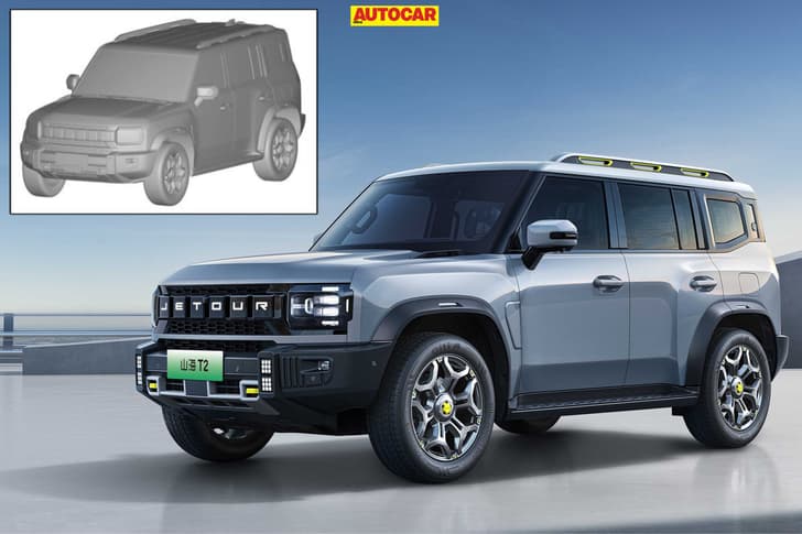 Design patent for Jetour T2-based SUV filed in India