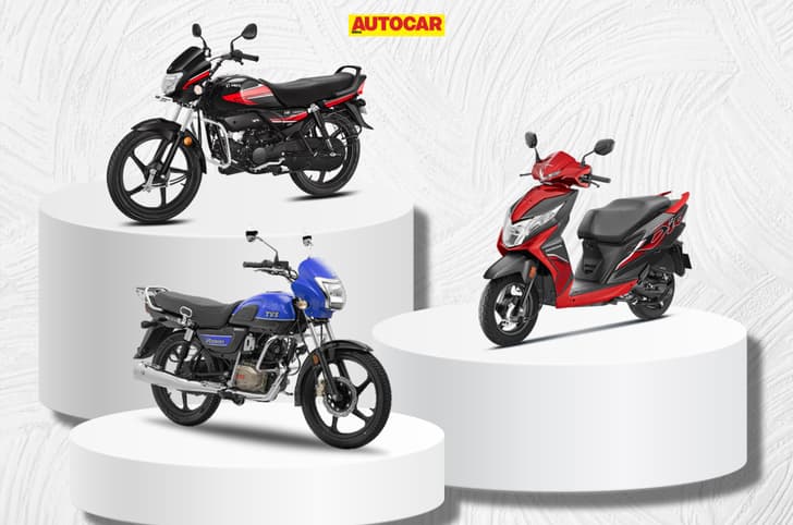 Hero HF Deluxe, Honda Dio 110 and TVS Radeon