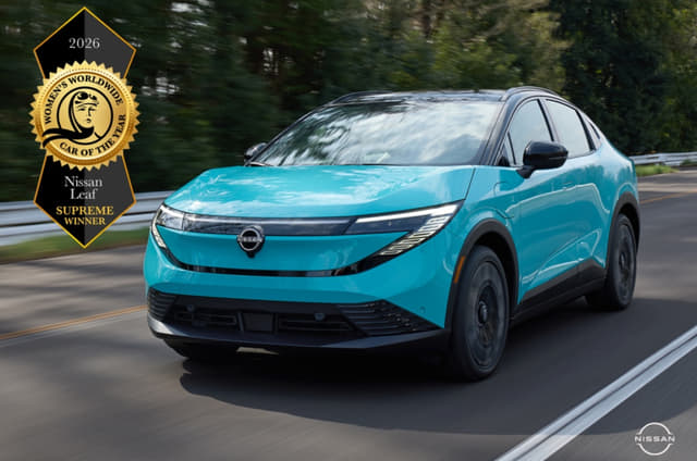 Nissan Leaf wins Women’s Worldwide Car of the Year 2026 award