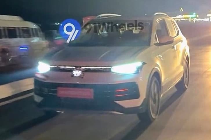 Volkswagen Taigun facelift exterior design spied nearly undisguised