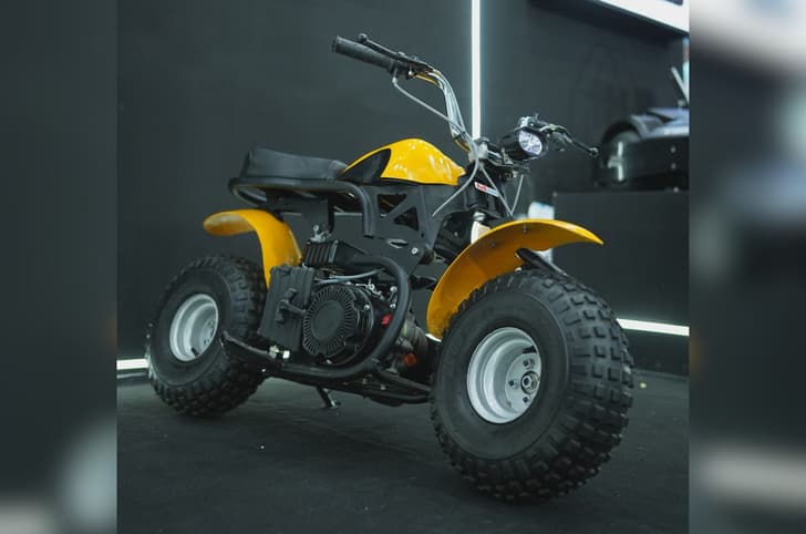 KNK off road mini bike front right side static at show floor