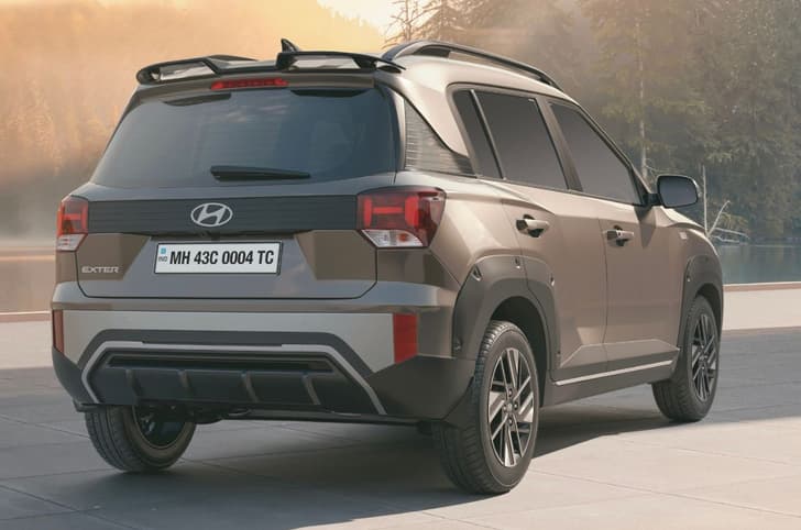 Hyundai Exter facelift rear quarter 