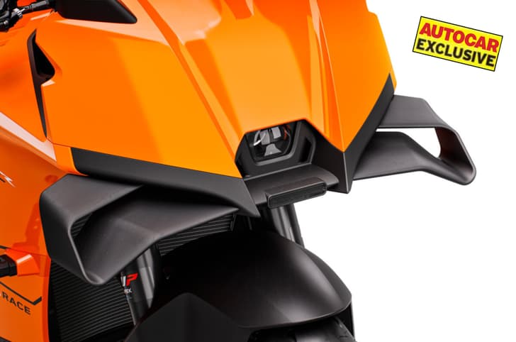 KTM 990 RC R front end used for representation