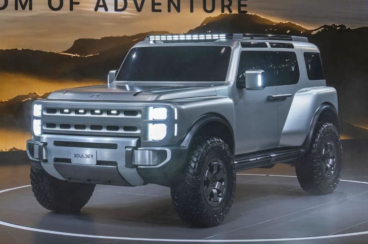 Hyundai Boulder concept front quarter static