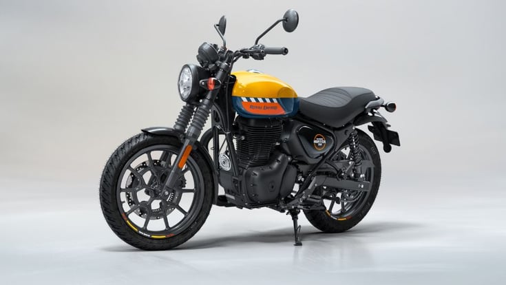 Royal Enfield Hunter 350 Mumbai Yellow colour Royal Enfield Hunter 350 Mumbai Yellow colour