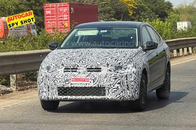 Volkswagen Virtus facelift spied testing for the first time
