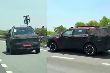 Kia Sorento spied testing in India again