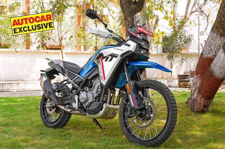 CFMoto 450 MT front right side static in field