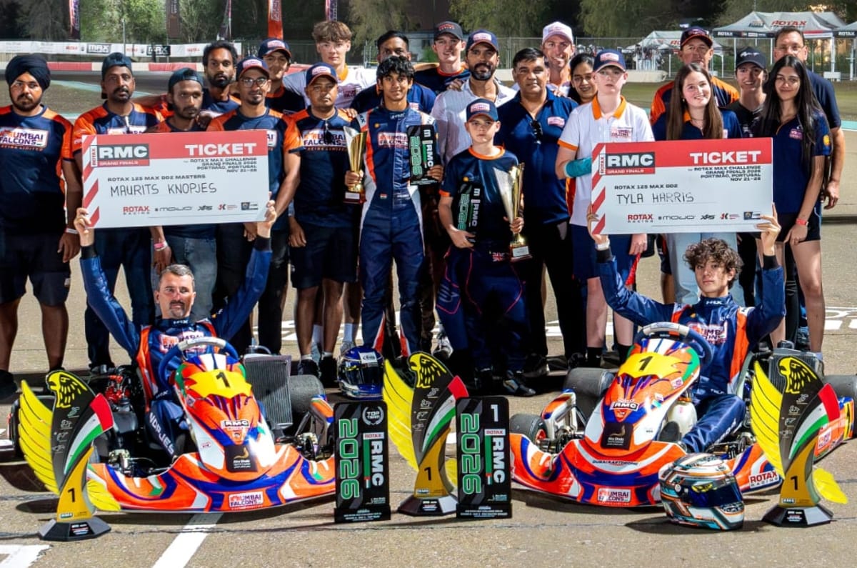 News Mumbai Falcons wins UAE Rotax Max karting titles 1 hr ago Unnatee Gidithuri