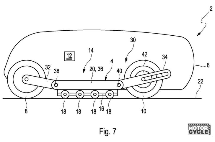 BMW patent showcases enclosed, self-balancing motorcycle