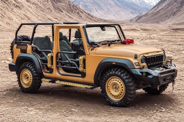 Mahindra unveils Thar Roxx-based ATV for Indian Army