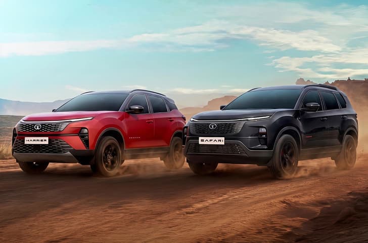 Tata Harrier and Safari front quarter tracking