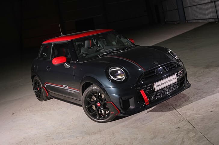 Mini Cooper S GP Inspired Edition front quarter static Mini Cooper S GP Inspired Edition front quarter static