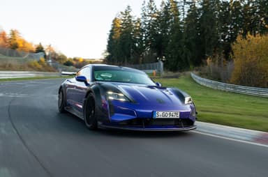 Porsche Taycan Turbo GT with Manthey Kit sets new Nurburgring EV record