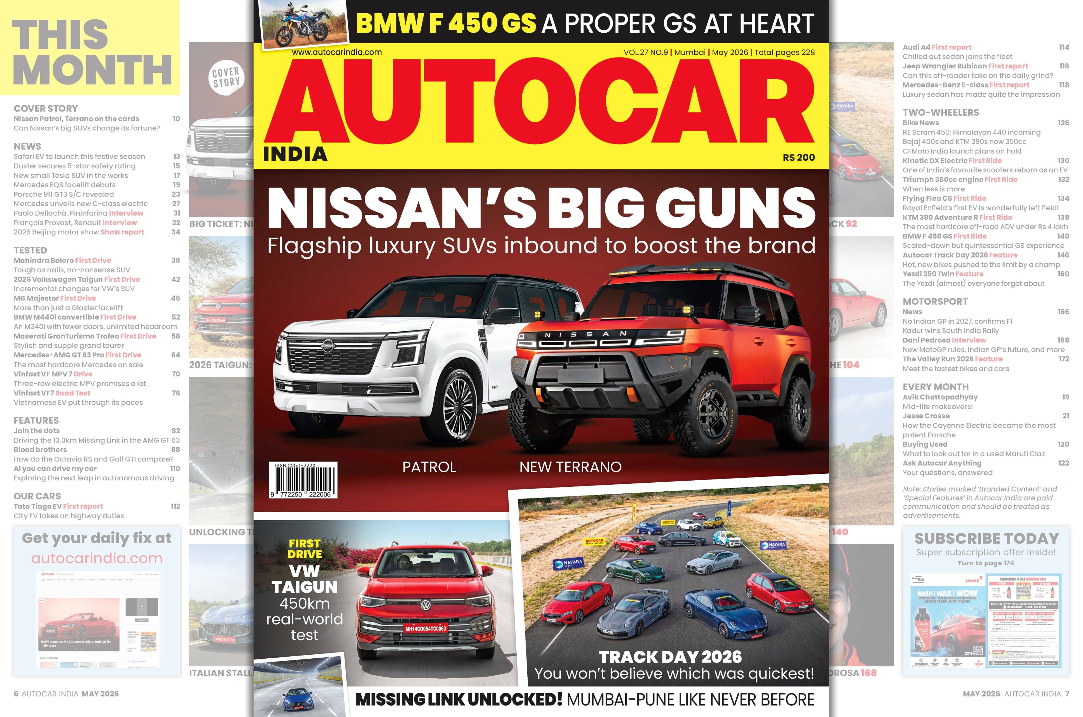 News Nissan’s big India push; Track Day 2026: Autocar India May 2026
