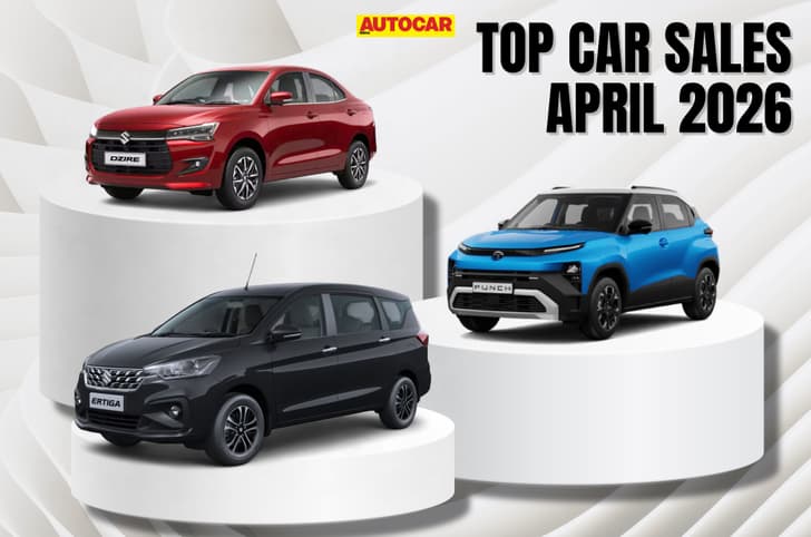 Top 10 best-selling cars in April 2026