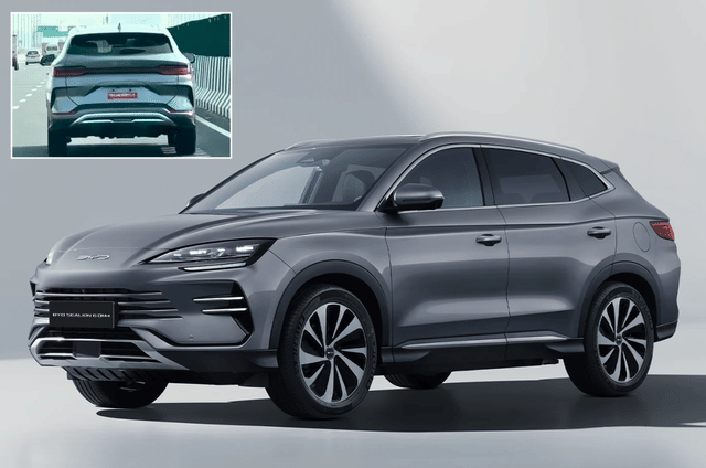 BYD Sealion 6 plug-in hybrid SUV spied in India