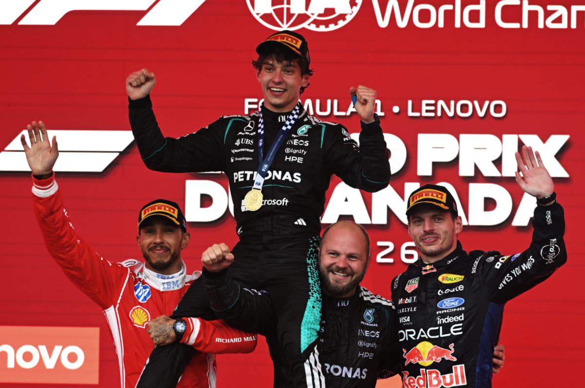 F1 Canadian GP podium