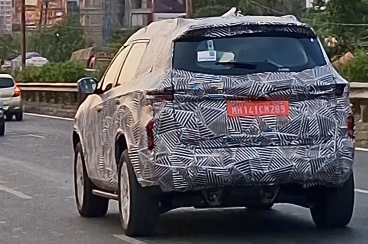 Tata Safari EV spied testing
