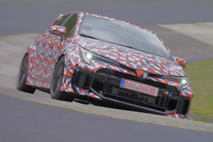 toyota grmn corolla on track