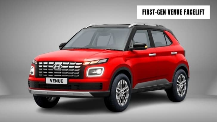 First-generation facelifted Hyundai Venue front quarter static