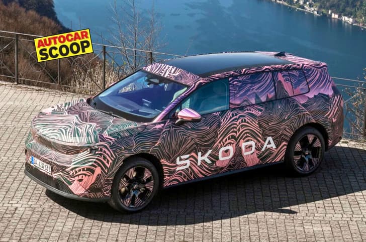 Skoda Peaq camouflaged