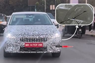 Skoda Slavia facelift interior design spied