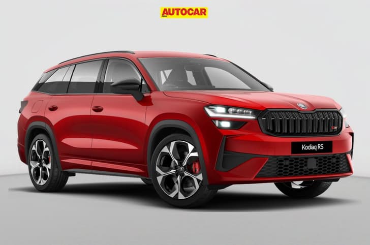 India-spec Skoda Kodiaq RS front quarter static