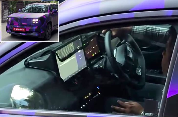 Honda 0 Alpha EV interior spied