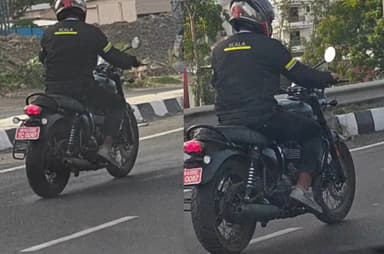 Upcoming Triumph Bonneville 400 seen testing