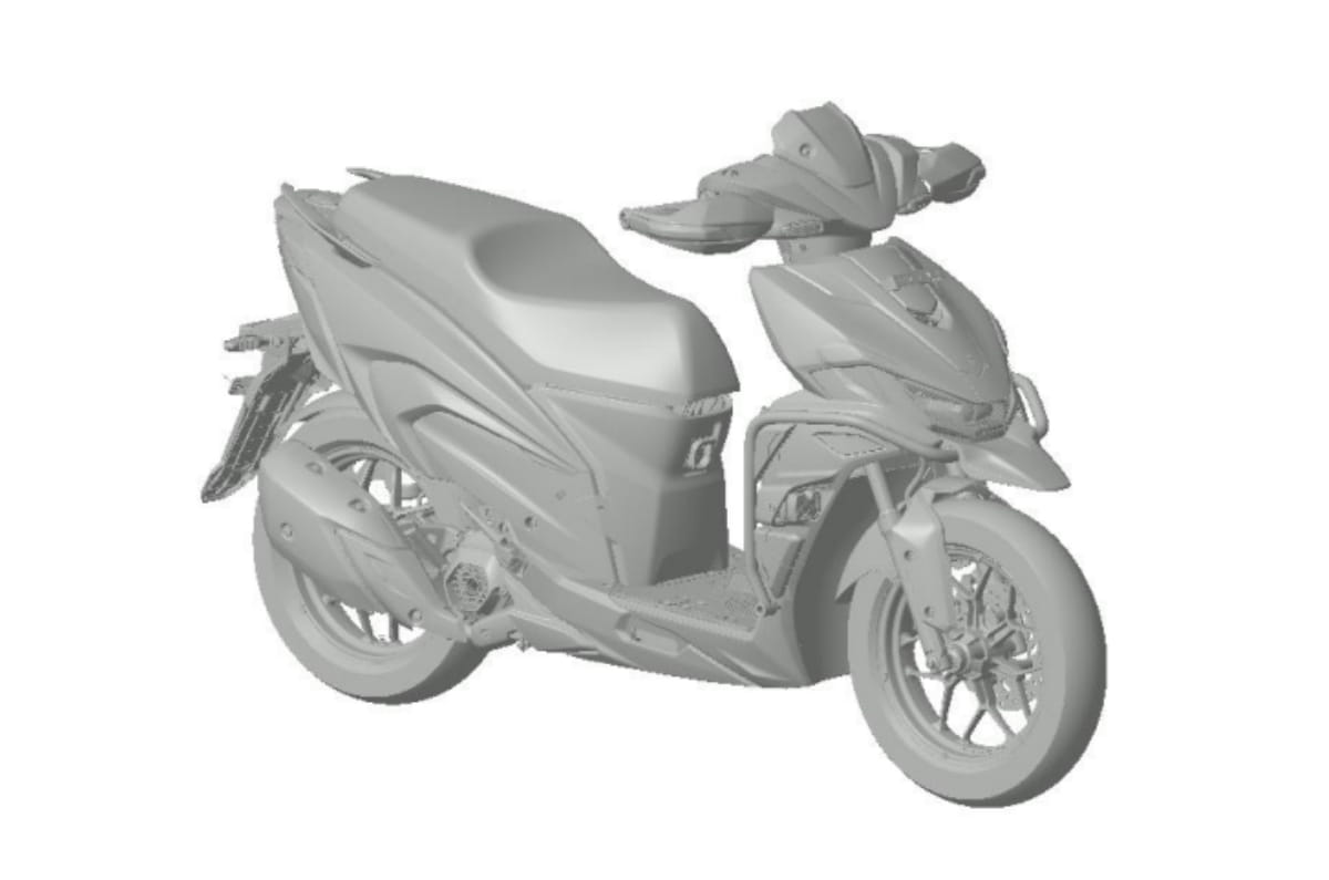 Xoom 125 design patent sketch 