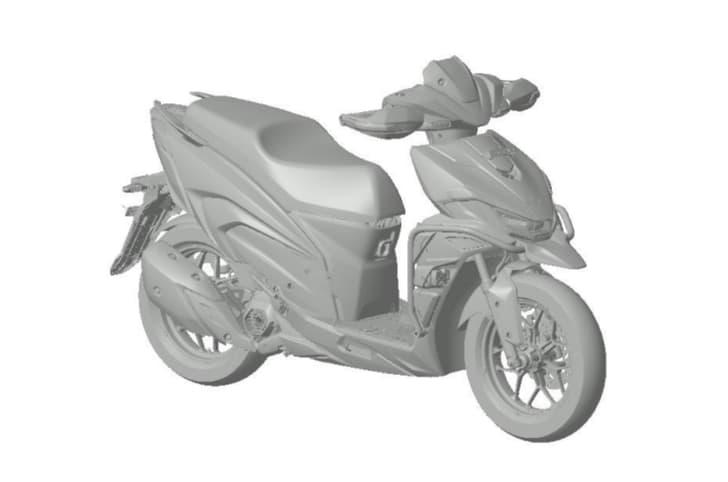 Xoom 125 design patent sketch 