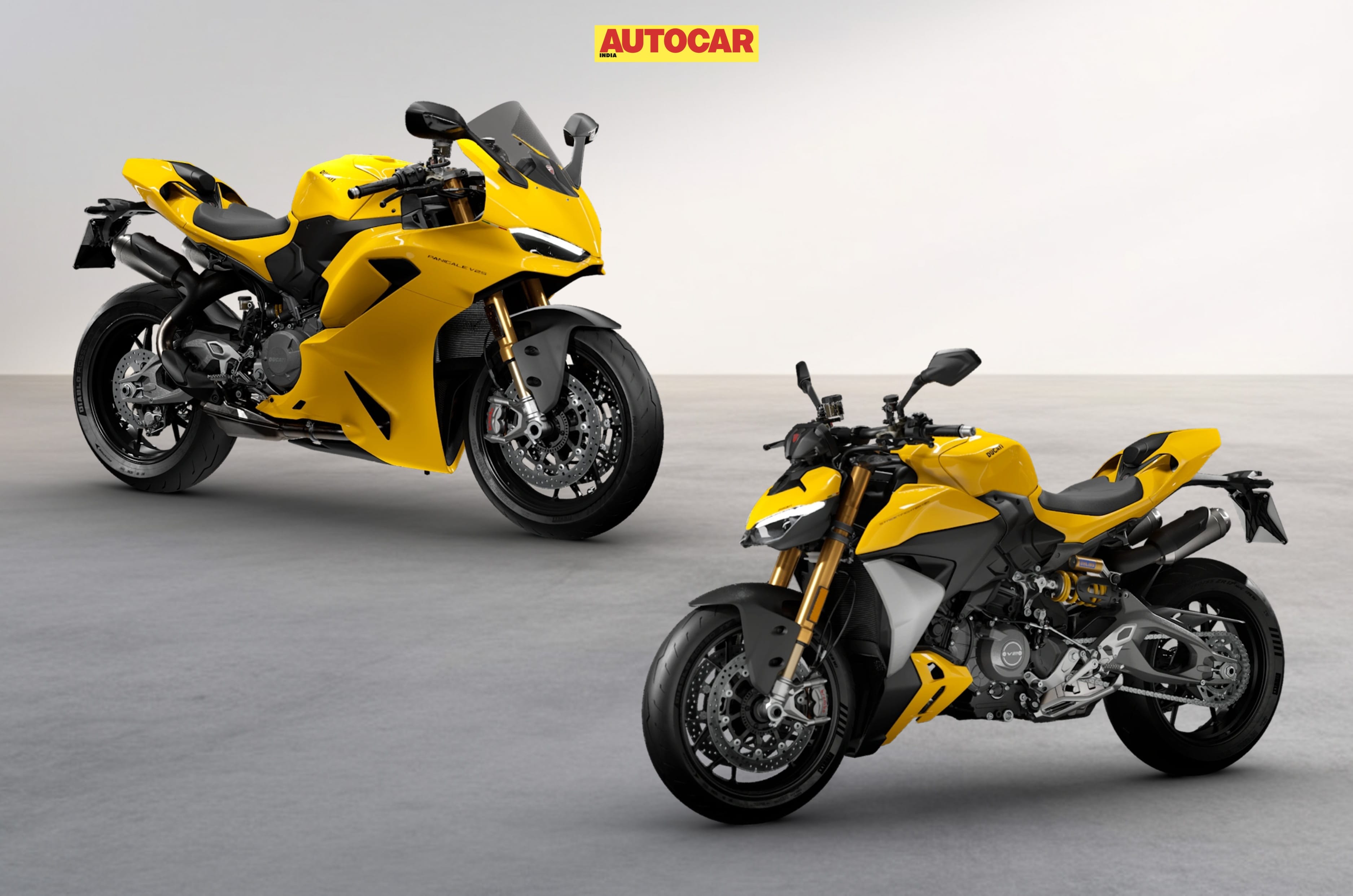 Ducati Panigale and Streetfighter V2 S launched with yellow colour