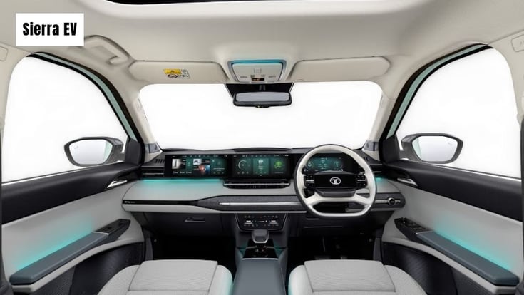 Tata Sierra EV interior 