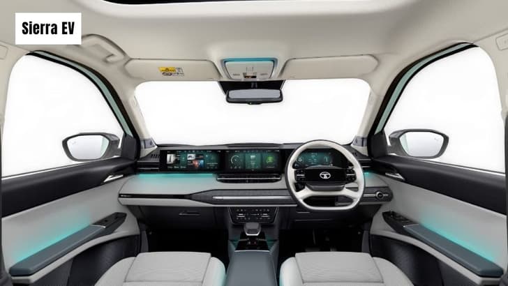 Tata Sierra EV interior Tata Sierra EV interior