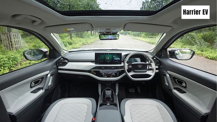 Tata Harrier EV interior Tata Harrier EV interior