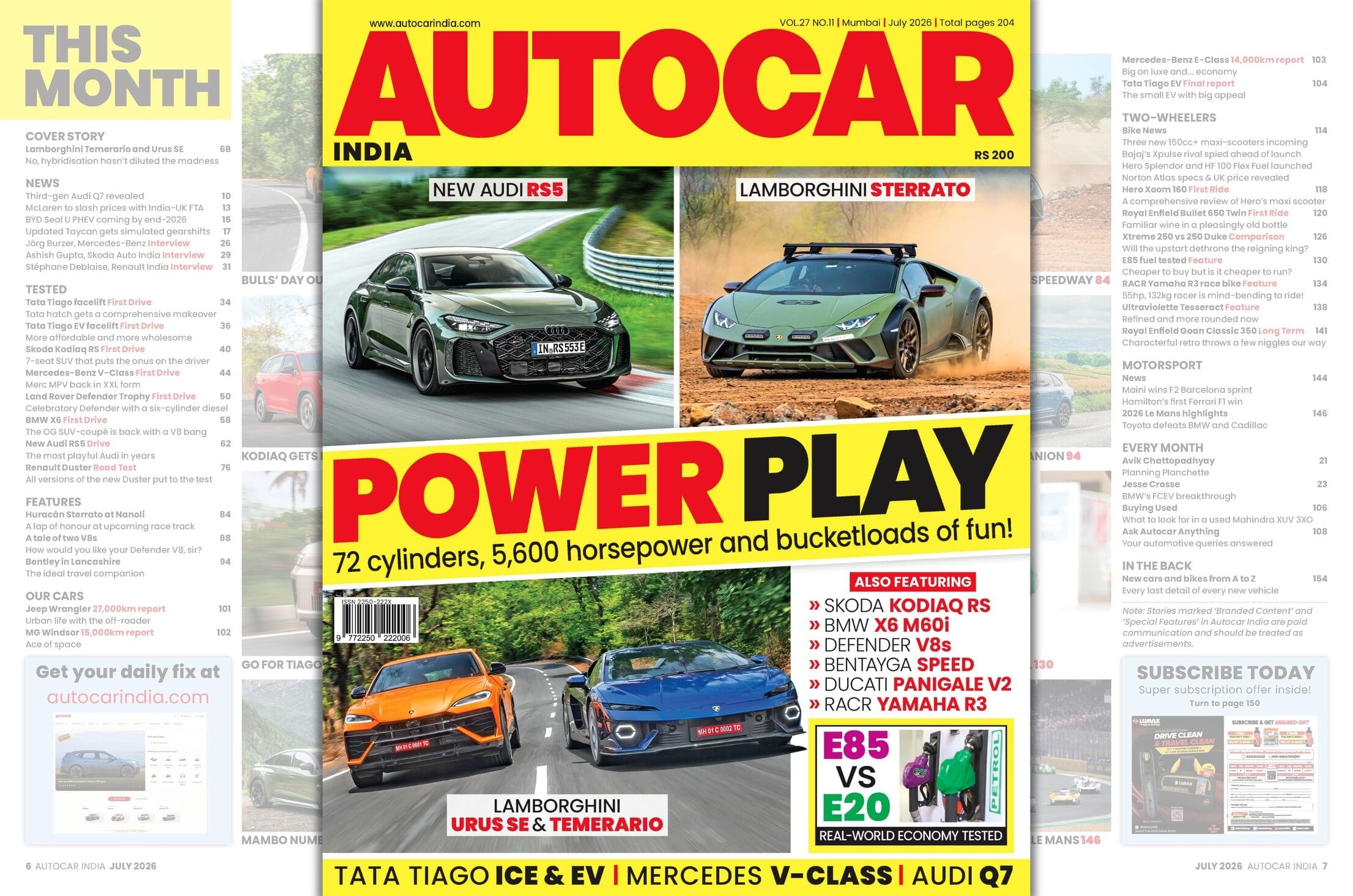 Autocar India July 2026 magazine summary 