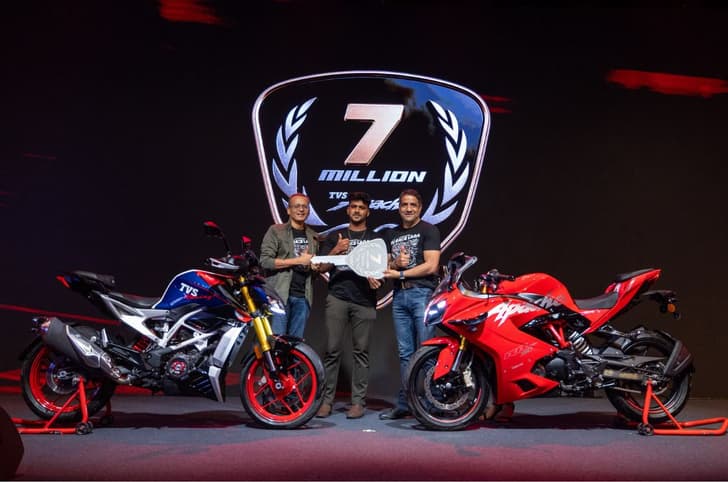 TVS Apache range crosses 7 million global customers