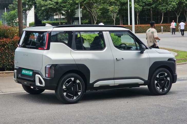Kia Syros EV rear quarter static Kia Syros EV rear quarter static