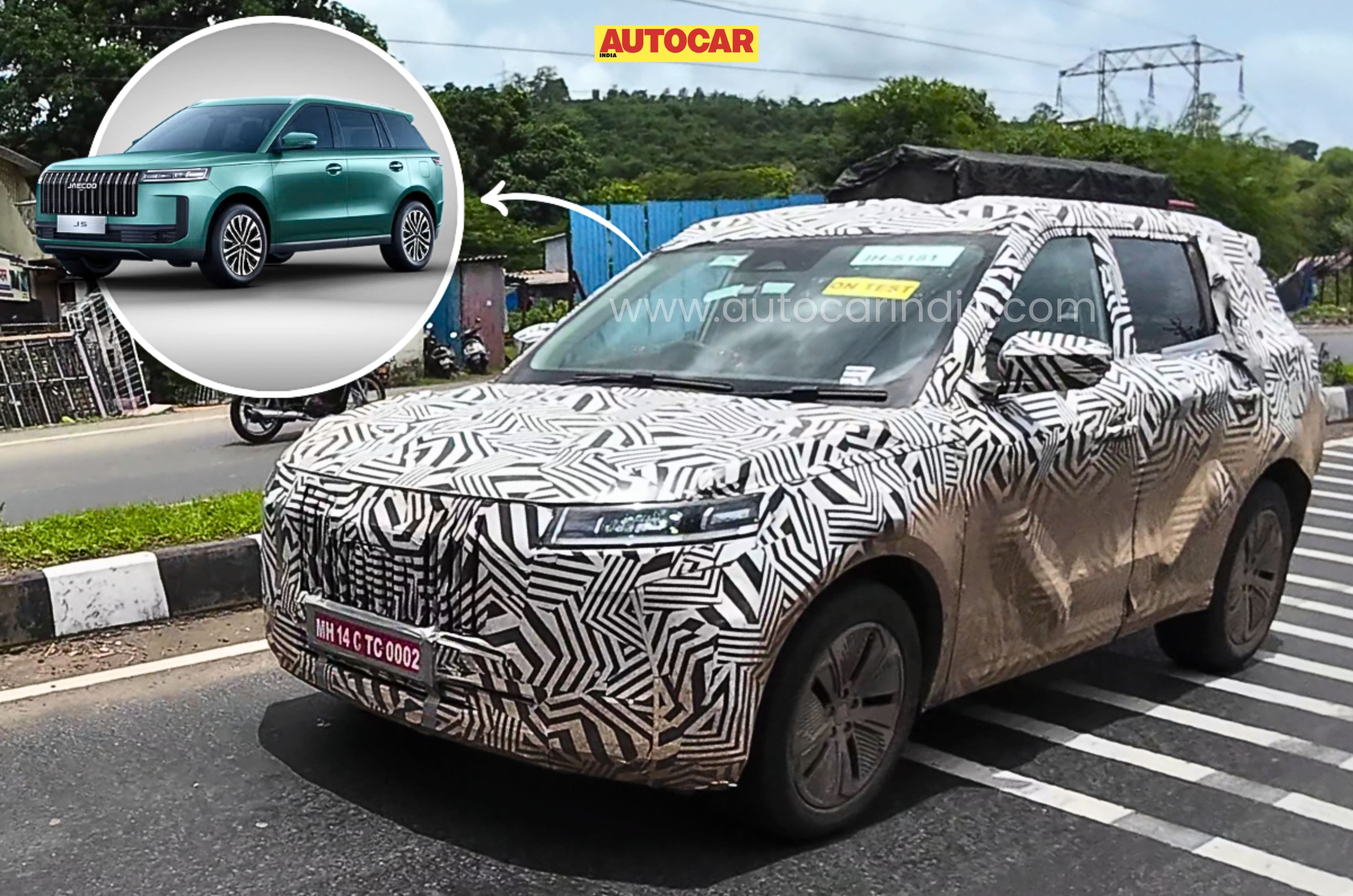 JSW Motors' Jaecoo J5 SUV spied in ICE avatar for the first time