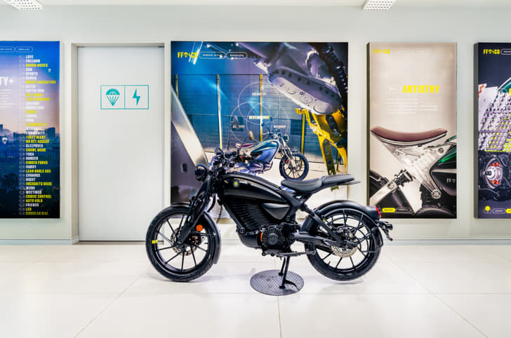 FF C6 inside a showroom