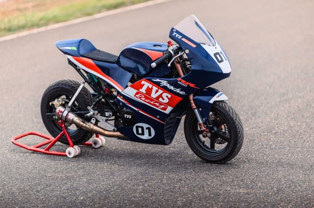 TVS debuts Apache RR 200 race bike targeted at young riders