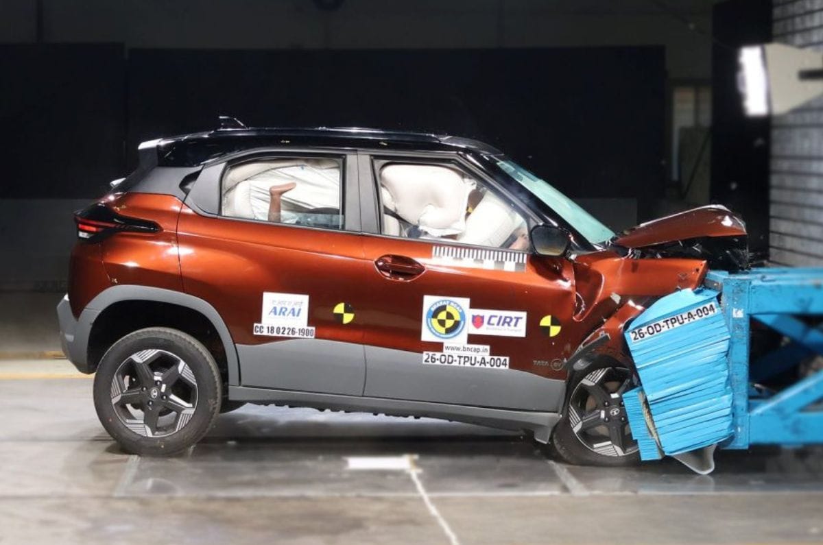 Tata Punch EV facelift scores 5-star Bharat NCAP rating