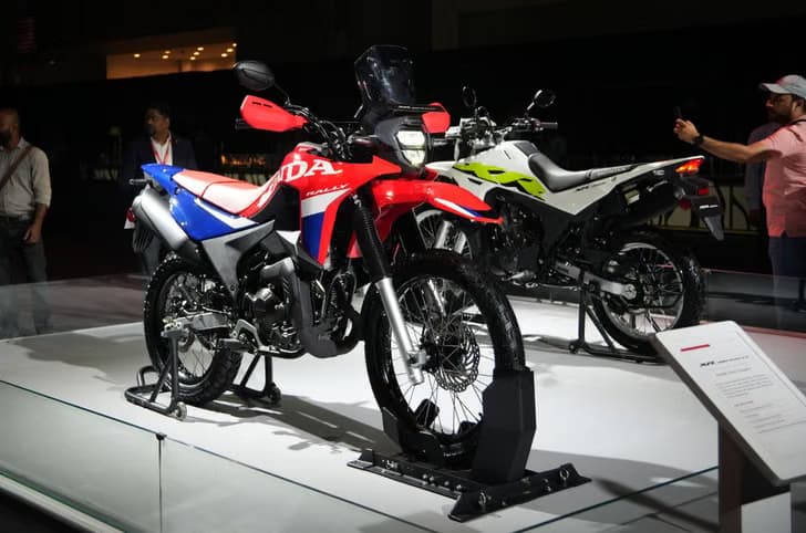 Honda XR300L at the unveil event