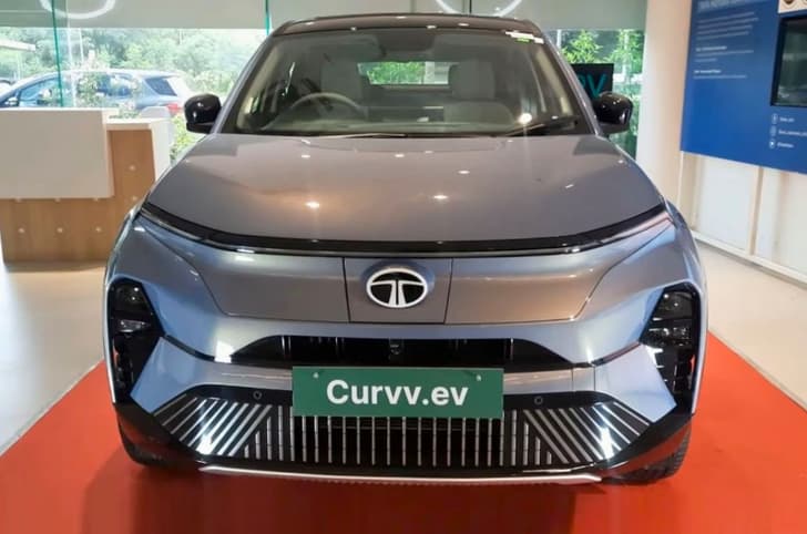Tata Curvv EV showroom image