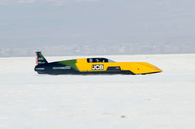 JCB Hydromax hydrogen-powered car sets new land speed record of 653.90kph