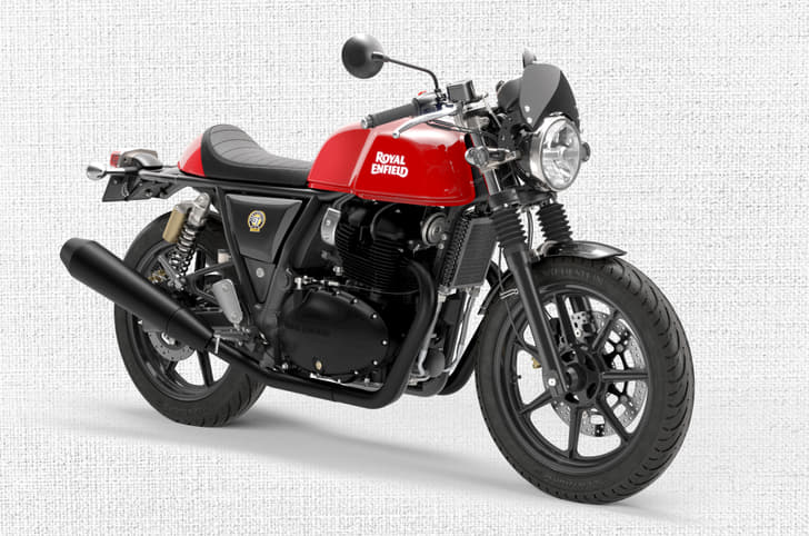 Updated Red RE Continental GT 650 studio image