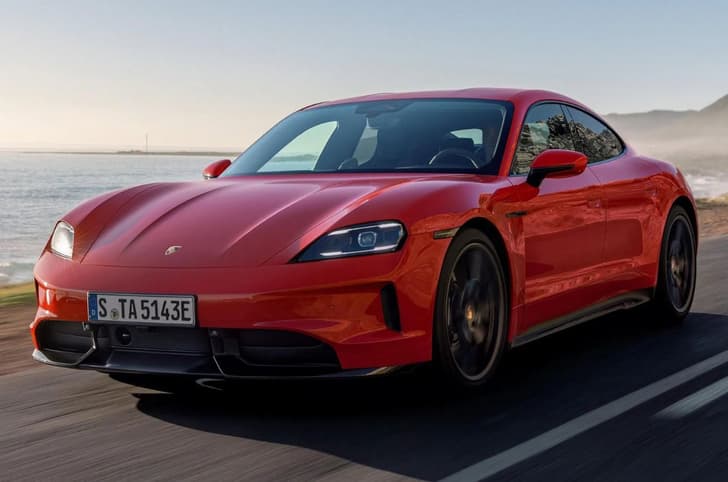 2027 Porsche Taycan front quarter
